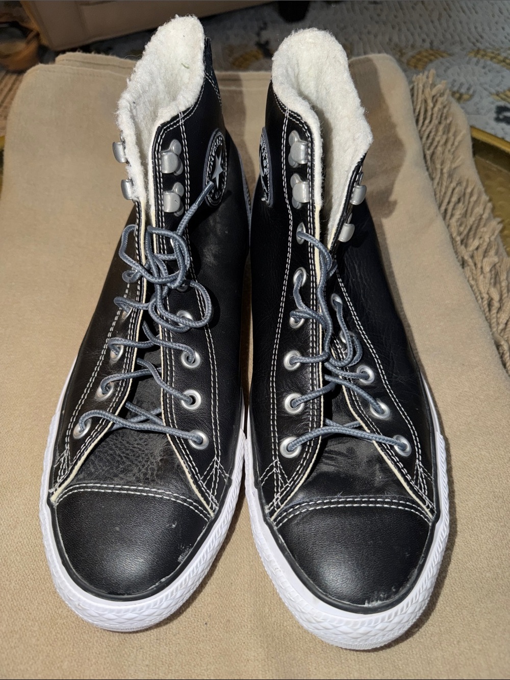Chuck Taylor All Star Hiking High-Top Athletic Sneakers with Sherpa Lining